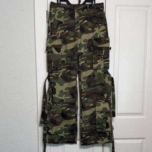 Fashion Nova Camouflage Wide Leg Pants